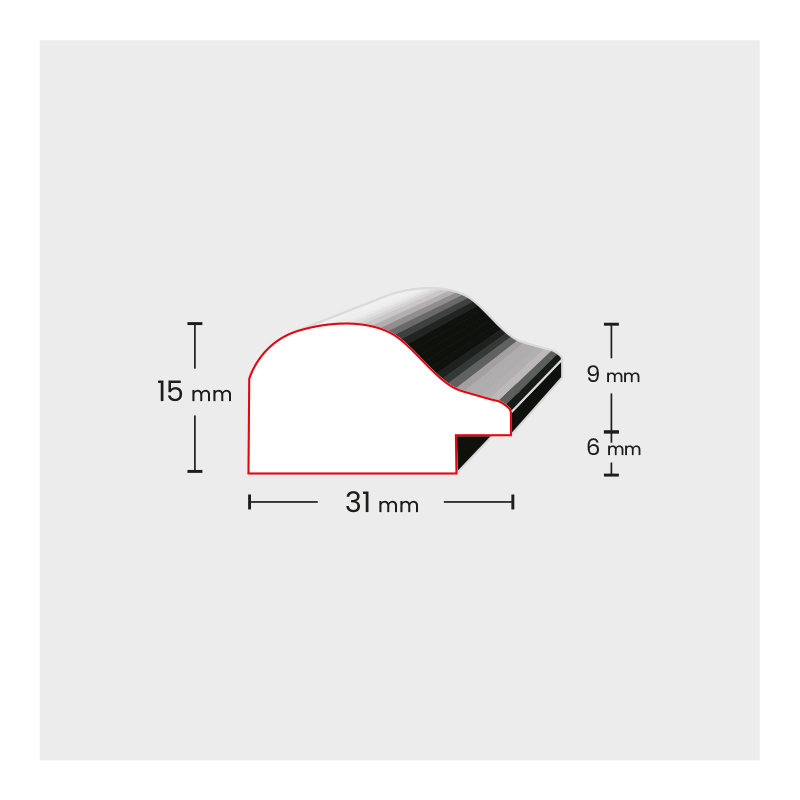 Ramka drewniana DRL B - ICAR Fabryka Ram