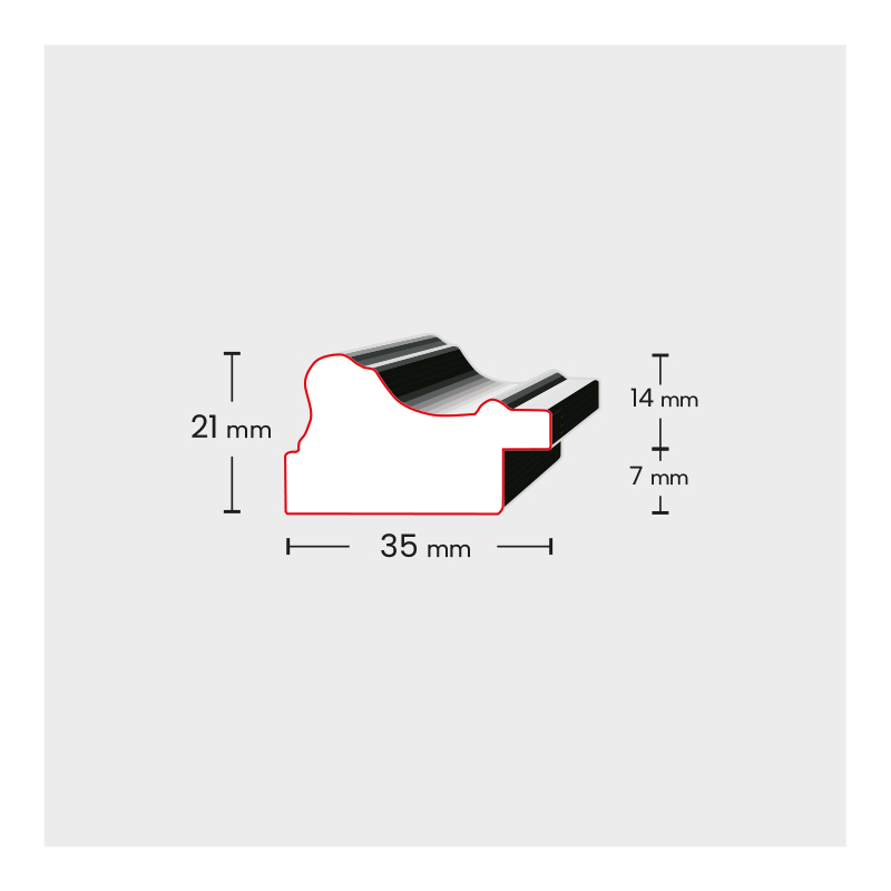Ramka drewniana DRZG M - ICAR Fabryka Ram