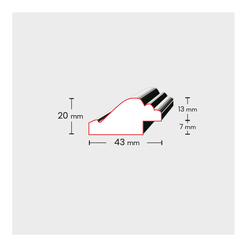 Ramka drewniana DRZG Z 6 różowy