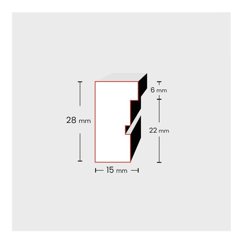 Ramka PROMO M01 dębowy