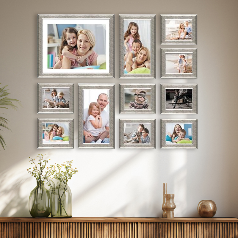 Ramka drewniana Galeria WALL GALLERY S srebrny