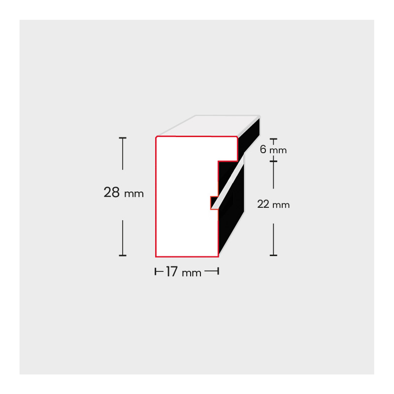 Ramka drewniana AGA D 03 brązowy ciemny