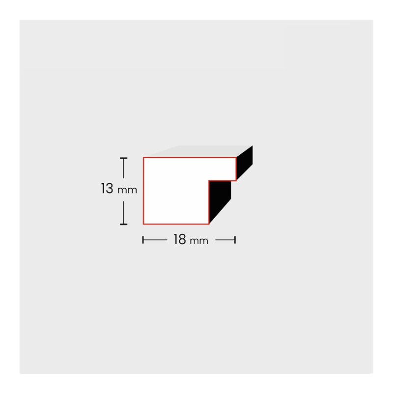 Ramka z tworzywa MIX A 4 brązowy ciemny