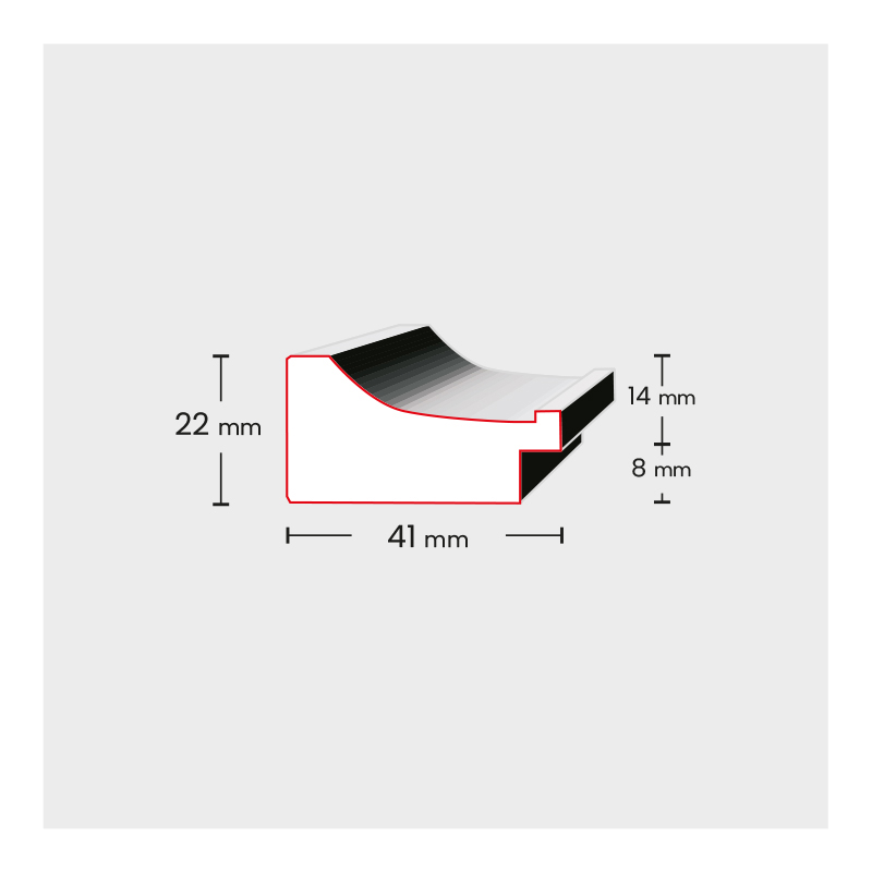 Ramka DRZG D 2 DWUPAK czarny