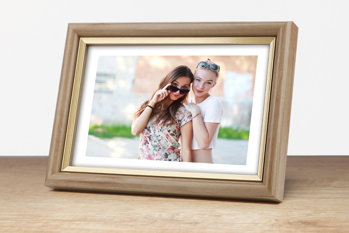 Ramka drewniana DRI CL 6 brązowy jasny