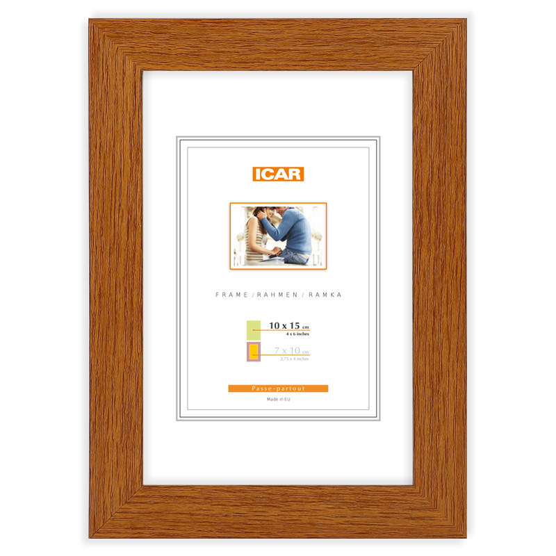 Ramka z tworzywa MIX A 3 brązowy jasny